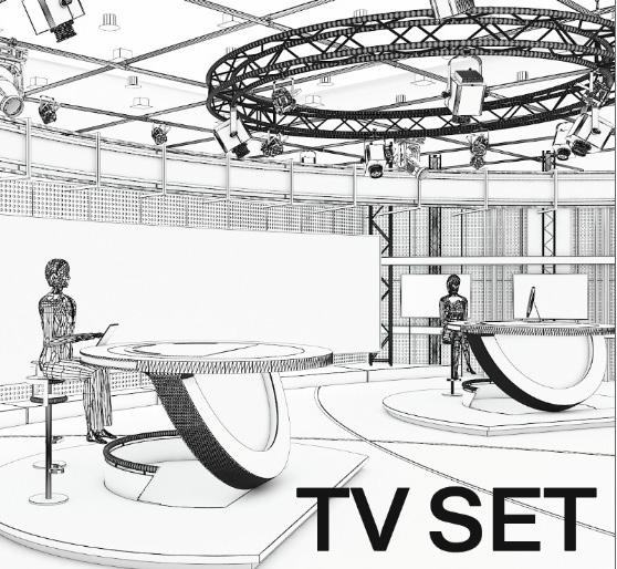 TV set sketch image